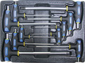 Набор Т-образных шестгранных ключей с пластиковой рукояткой 10пр. в ложементе в Краснодаре
